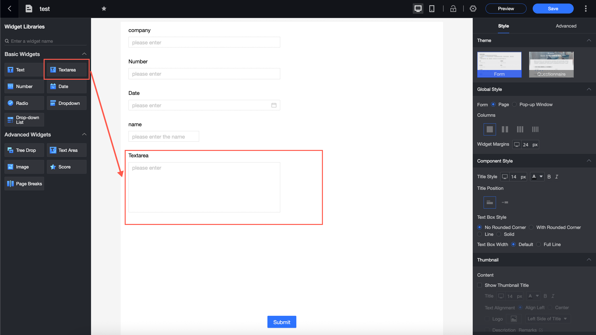 Contoh teks multi-baris
