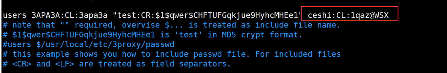 设置用户名和密码