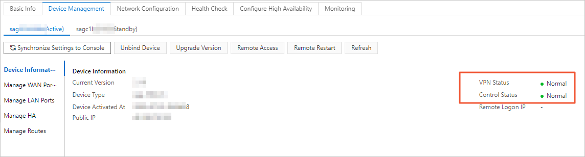 100WM control status