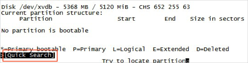 Memilih Quick Search