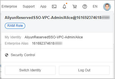 Lihat Identitas Saat Ini