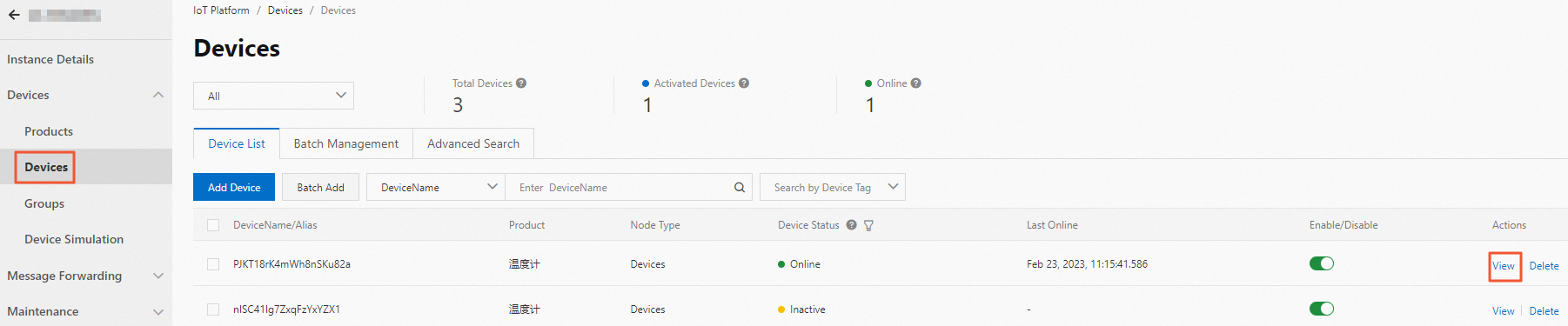 Device file management
