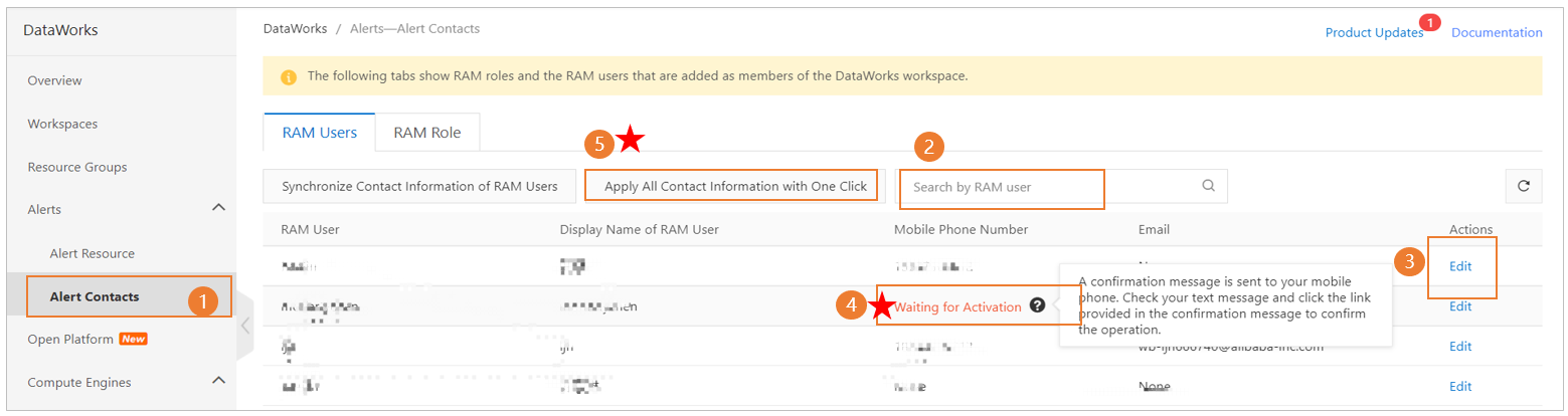 配置报警人信息