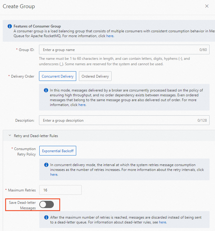 Console configuration