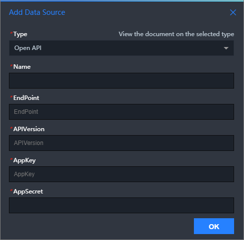 Tambahkan Sumber Data OpenAPI Explorer