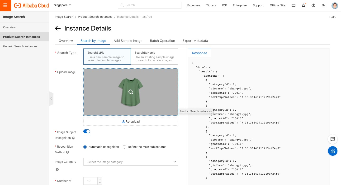 Procedure - search by image