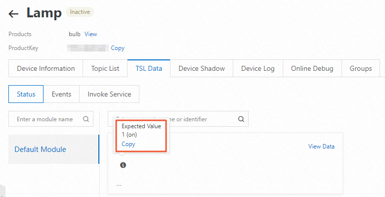 Nilai properti yang diinginkan