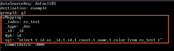 修改conf/es/*.yml文件