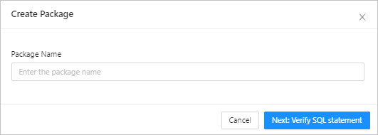 Program package object / / /> Create package