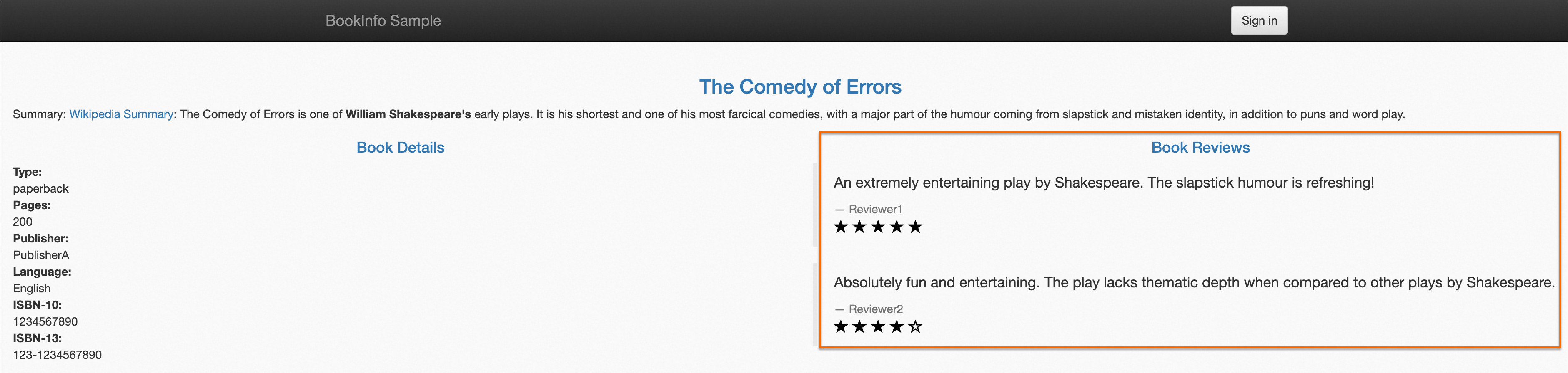 访问productpage页面