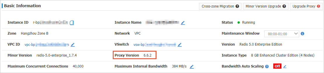 查看Proxy小版本