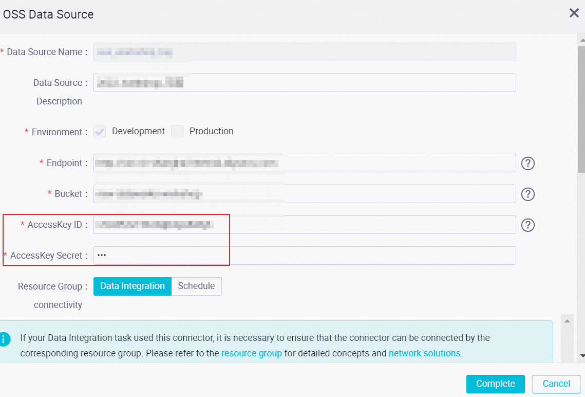 Konfigurasi Data Sumber