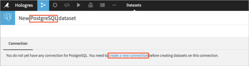 Create a new connection