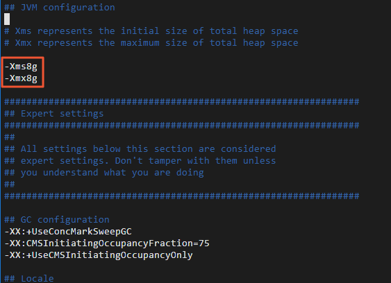 Logstash heap memory configuration