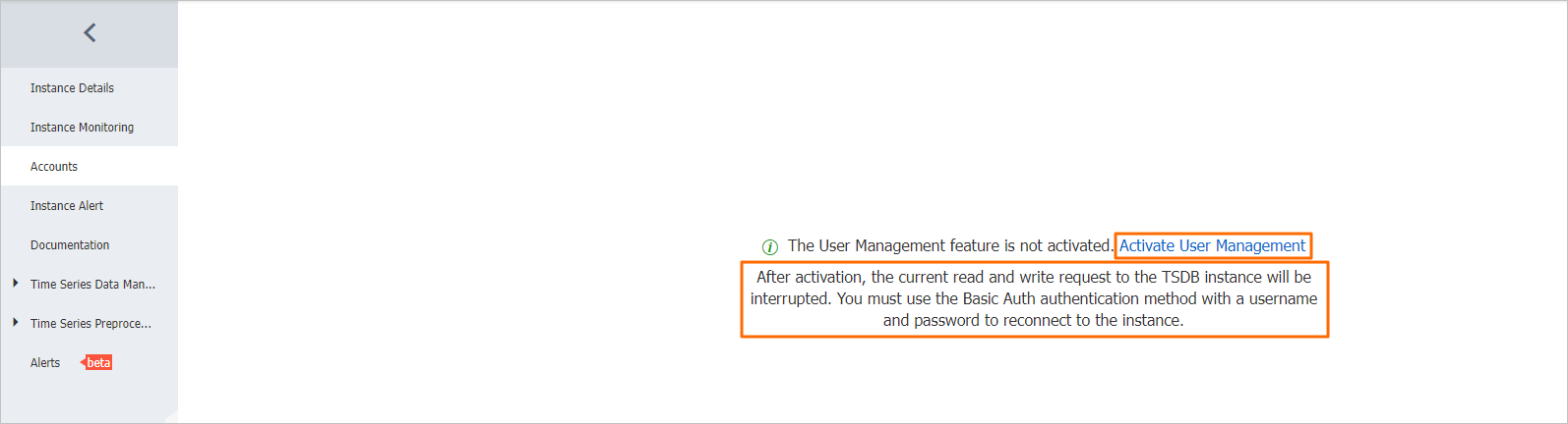 Effect of account management on read and write requests