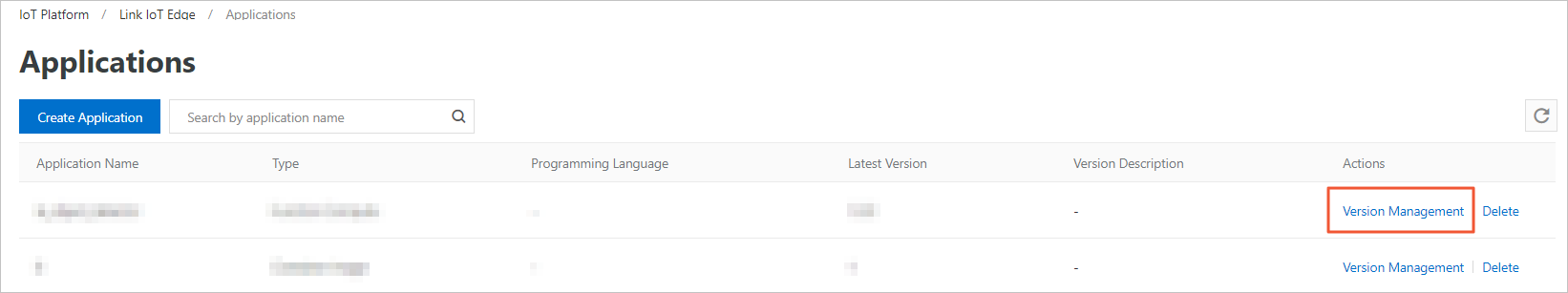 Manage the edge application