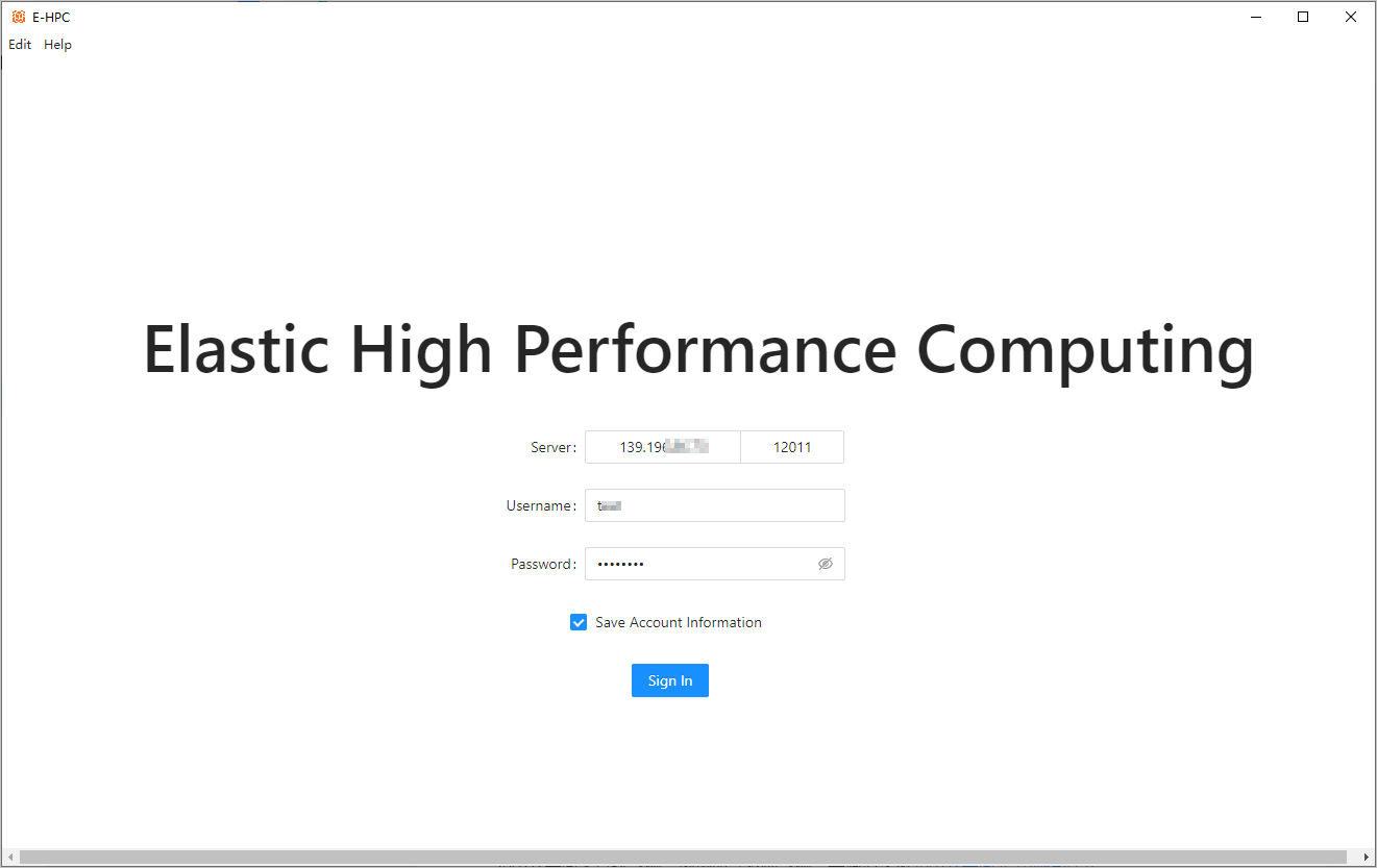 Logon page