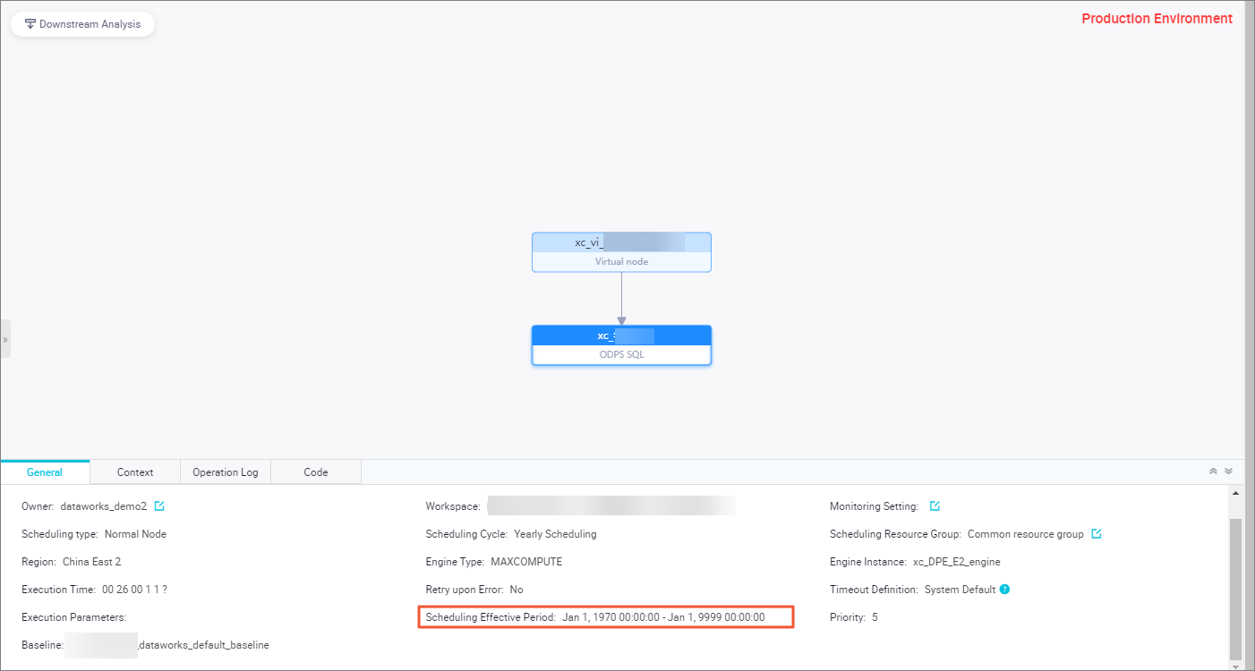 Scheduling Effective Period