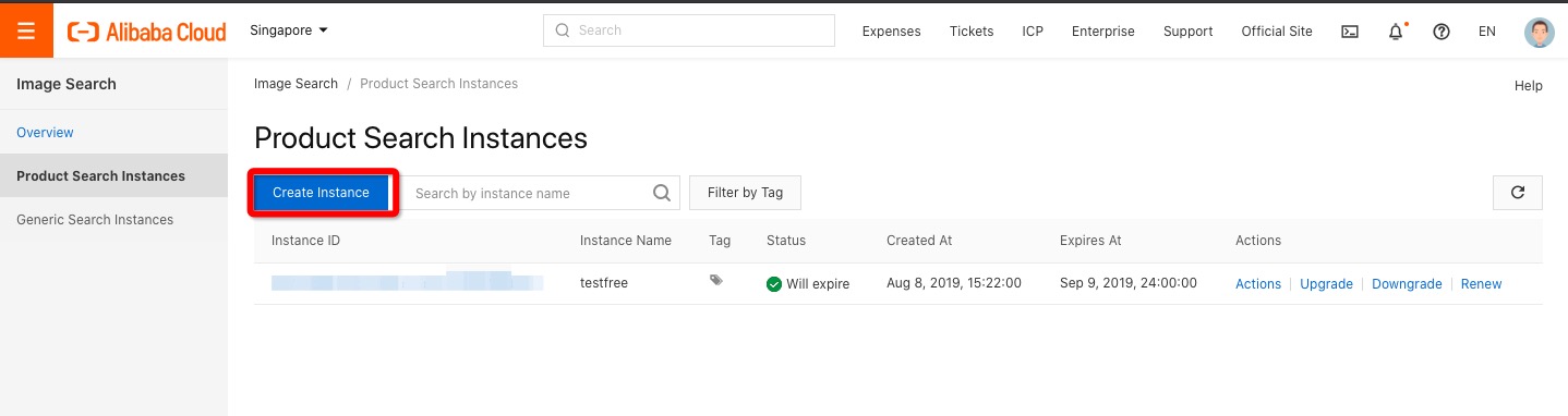 Procedure - create instances