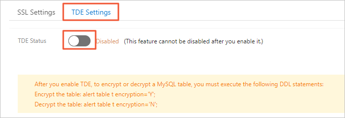 MySQL开通TDE