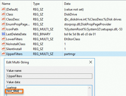 UpperFilters中存在残留项