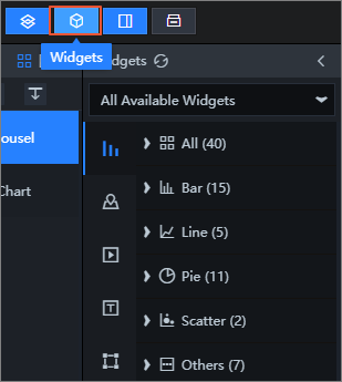 Widgets pane