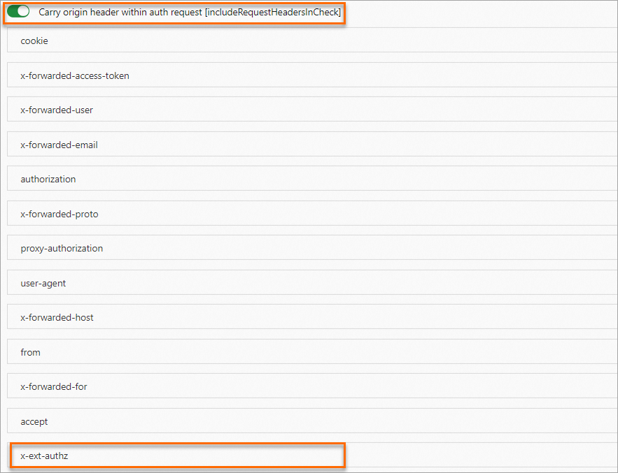 在鉴权请求中携带header