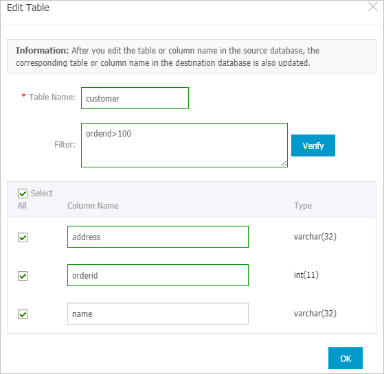 Enter an SQL condition