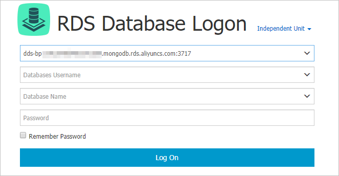 DMS を介した ApsaraDB for MongoDB インスタンスへの接続