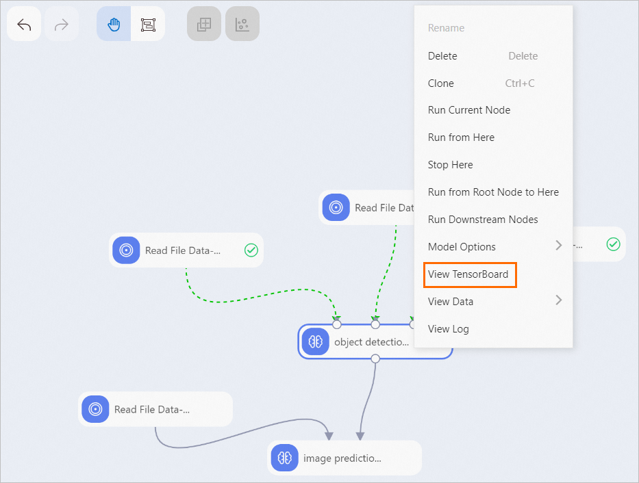 View data on TensorBoard