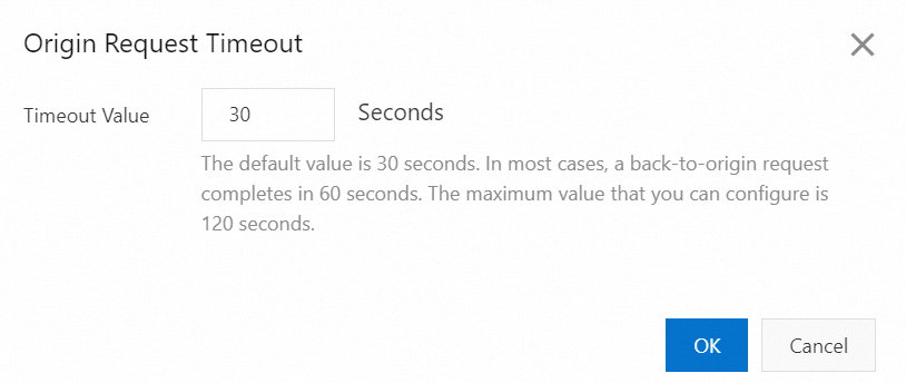 Origin Request Timeout