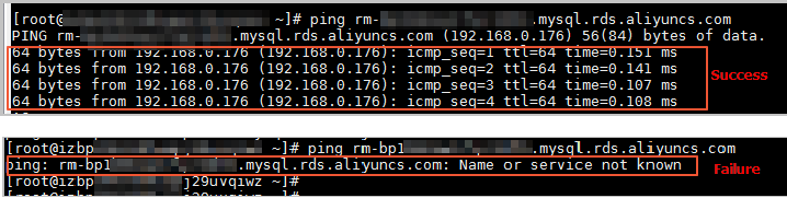 Test connectivity by using the ping command