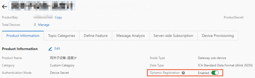 Dynamic registration