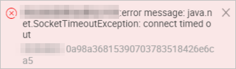 Error message