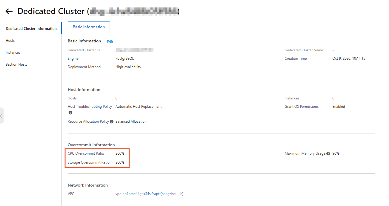 Resource overcommitment