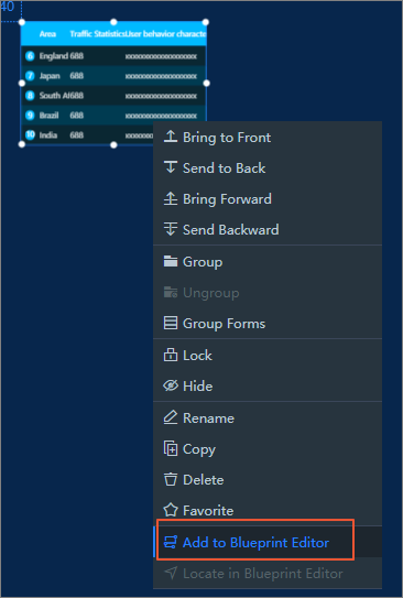导出到蓝图编辑器