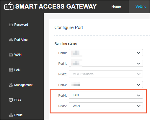 Assign port roles