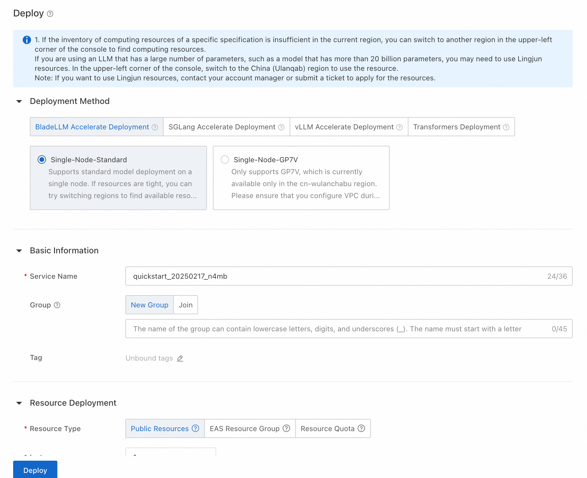 DeepSeek-V3 および DeepSeek-R1 モデルのデプロイ - Platform For AI - Alibaba Cloud ...