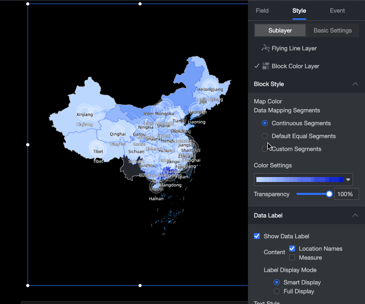 多图层地图样式配置