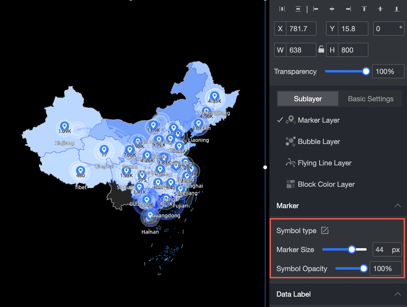 多图层地图样式符号