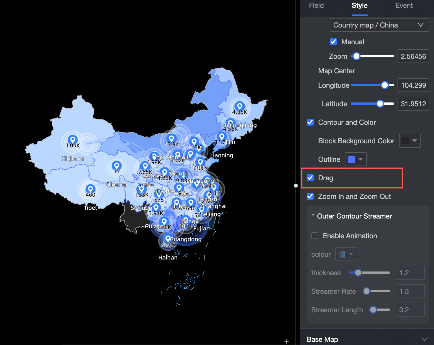 多图层地图通用拖拽