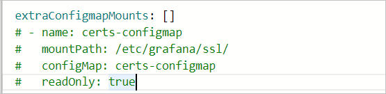 Mount the dashboard configuration to Grafana