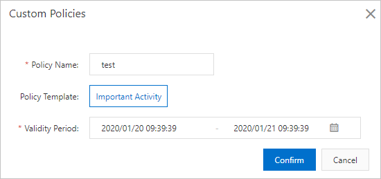 Create custom mitigation policies for specific scenarios