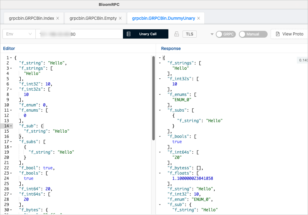 测试gRPC服务可用性
