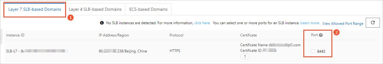 Layer 7 SLB-based Domains