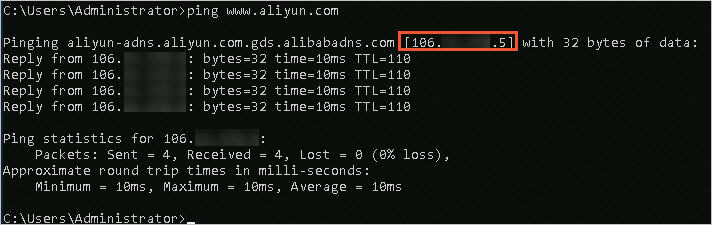 Normal DNS resolution