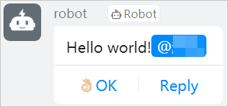 Message of the text type