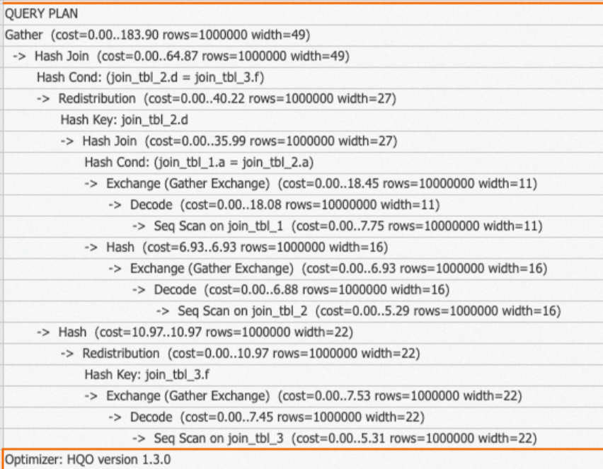 3表join执行计划