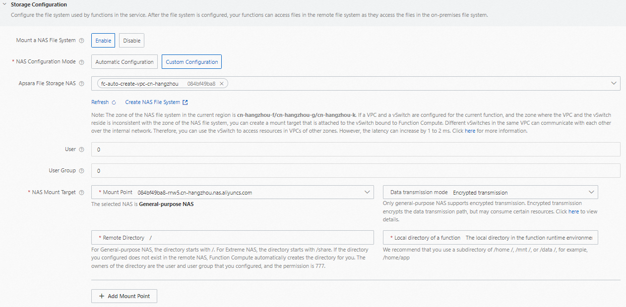 Figure - Storage Configuration