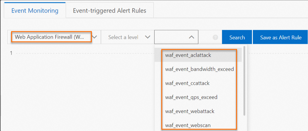 WAF监控事件